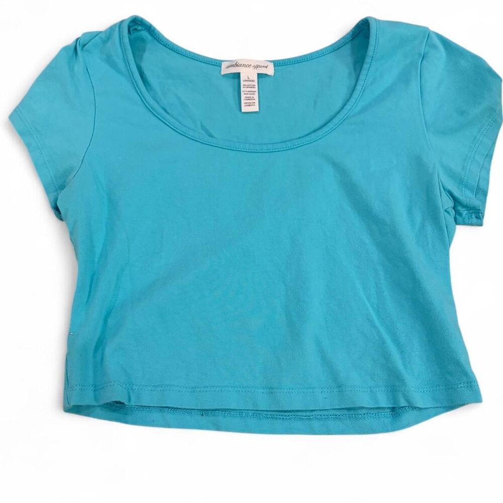 Unbranded Women's Blue Crop-top